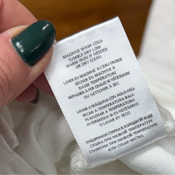 RE/DONE Jeans White Distressed Straight-Leg Jeans - Size 32 Casual White Denim - Picture 9 of 12